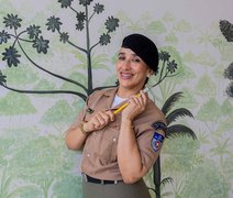 Militar do 3º BPM de Arapiraca dá cores aos sentimentos por meio da pintura