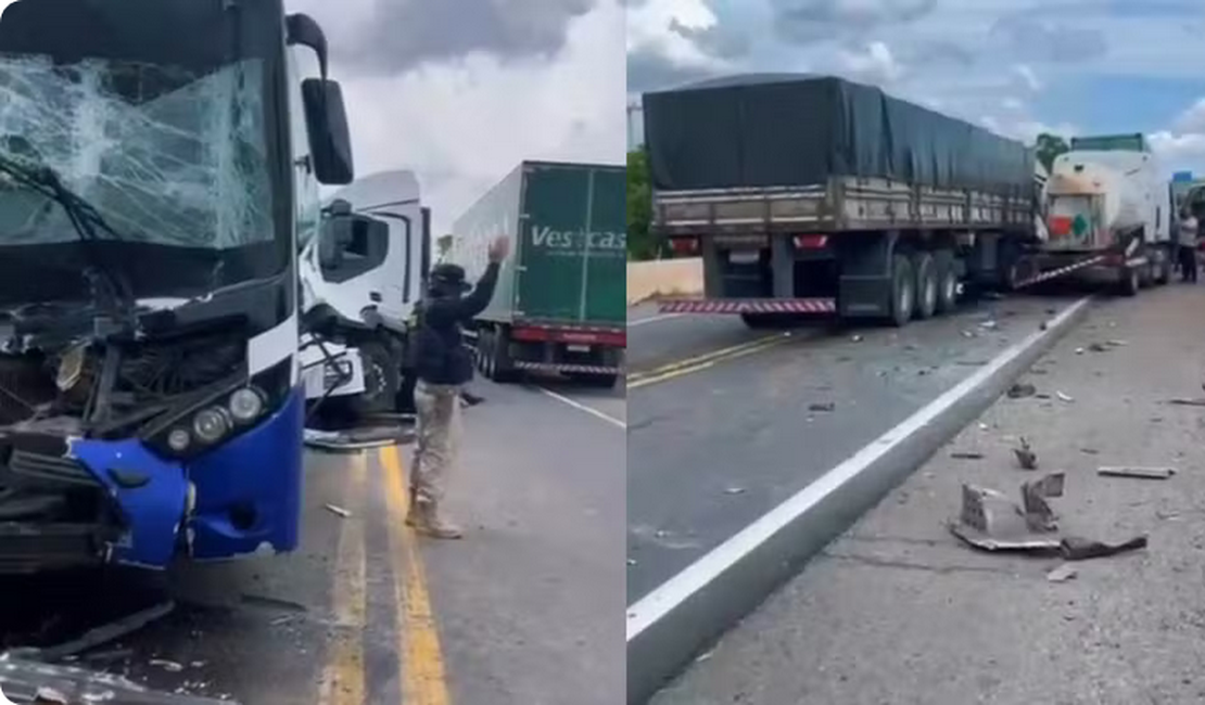 Motorista e sete pessoas da mesma família ficam feridas em acidente no Ceará; romeiros seguiam de Alagoas para Juazeiro do Norte