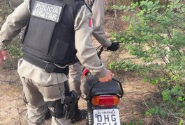 PM recupera moto roubada em Arapiraca