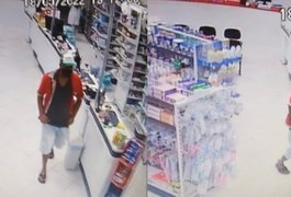 Câmera de segurança flagra assalto em farmácia de Arapiraca; Assista