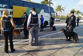 Polícia aborda e faz revista em ônibus interestaduais