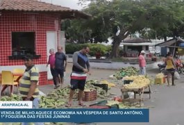 Vídeo. Venda de milhos aquece economia na véspera de Santo Antônio em Arapiraca