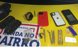 Ronda no Bairro apreende drogas em Jacarecica e prende motociclista com veículo adulterado