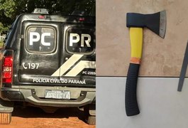 Homem é morto 'aleatoriamente' com golpes de machadinha no rosto no PR