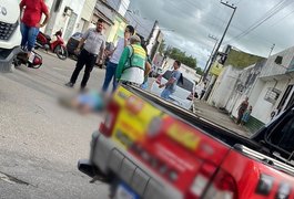 Colisão entre carro e moto deixa motociclista ferido em Arapiraca
