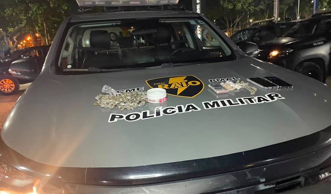 Companhia de Raio prende suspeito por tráfico de drogas após denúncia anônima no Pilar