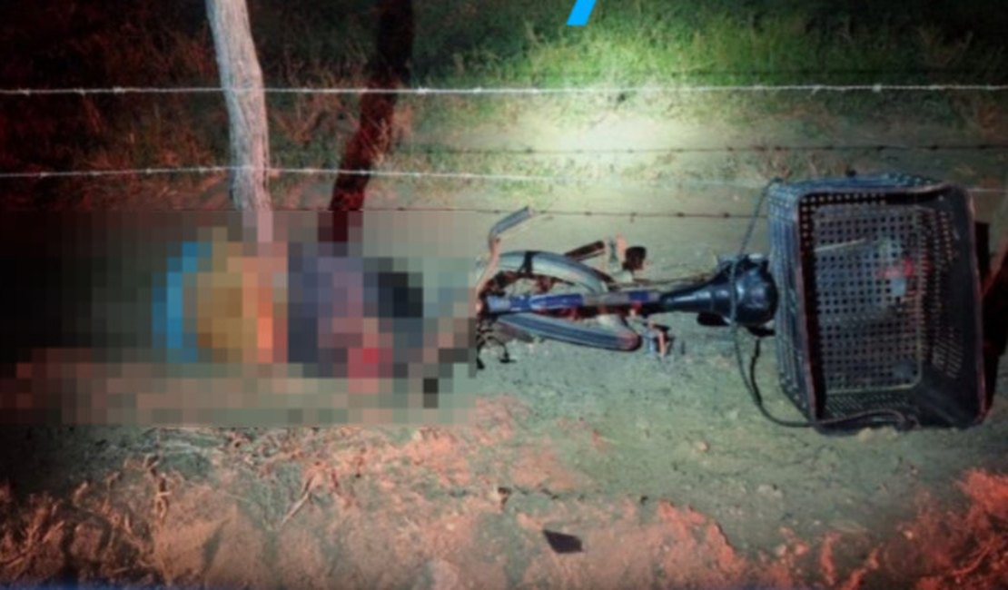 Ciclista é atingido por veículo e morre às margens da AL-450, em Maribondo