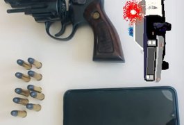 Após fazer novas ameaças à ex-companheira, homem é detido com arma de fogo no Sertão