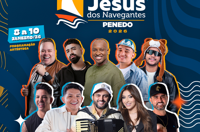 Prefeitura de Penedo divulga atrações do Bom Jesus dos Navegantes 2026