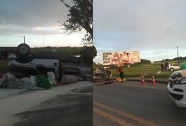 Vídeo. Colisão frontal entre carro e caminhão deixa um morto e dois feridos na BR 316, em Pilar