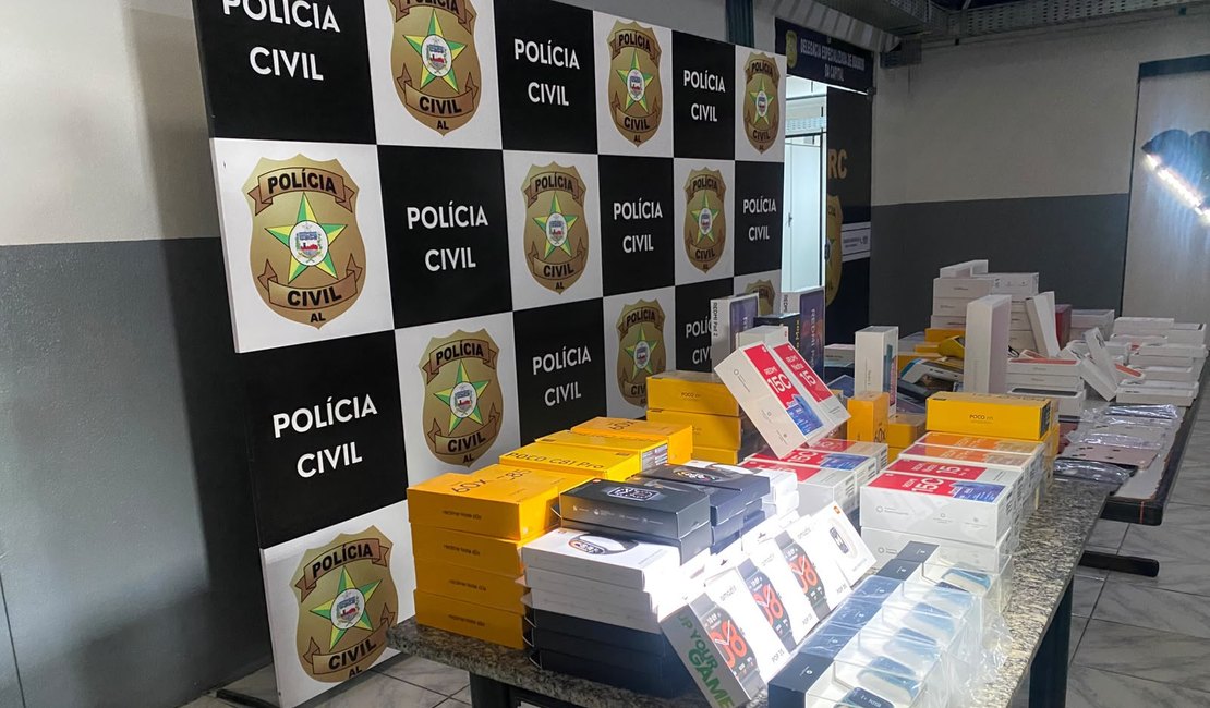 Operação apreende cerca de R$ 550 mil em eletrônicos em loja na Serraria, em Maceió
