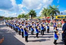 Encontro e campeonato de bandas fanfarras animou o fim de semana em Arapiraca
