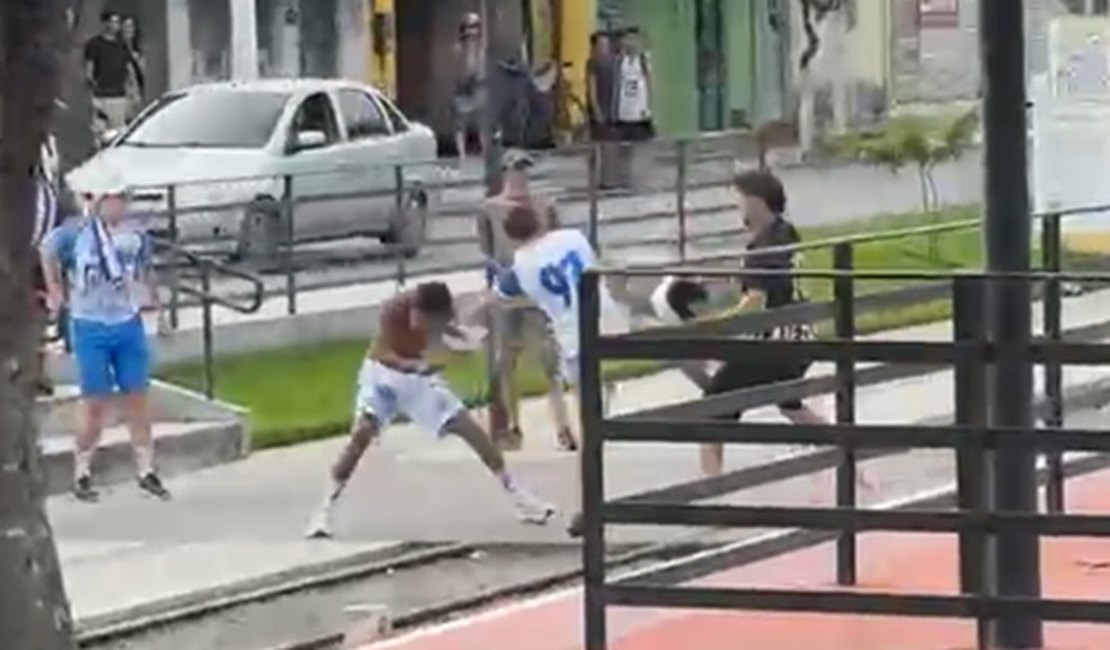 Torcedores do ASA e CSA se envolvem em confusão na Ciclovia do Trabalhador