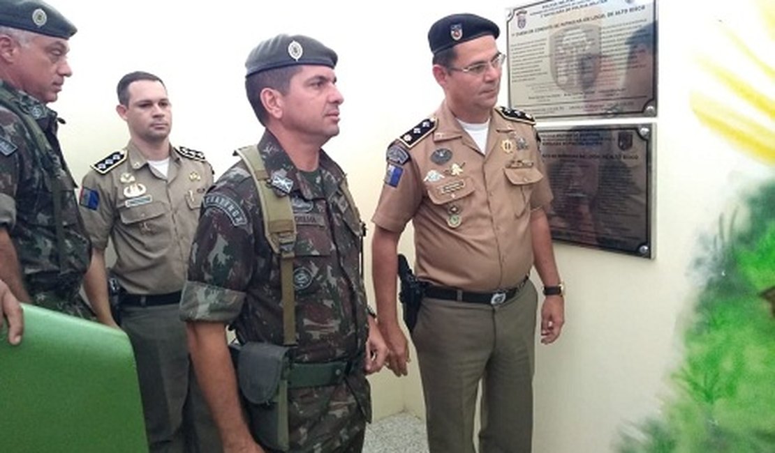 Comandante do 59º Batalhão de Infantaria Motorizada visita 3º BPM de Arapiraca