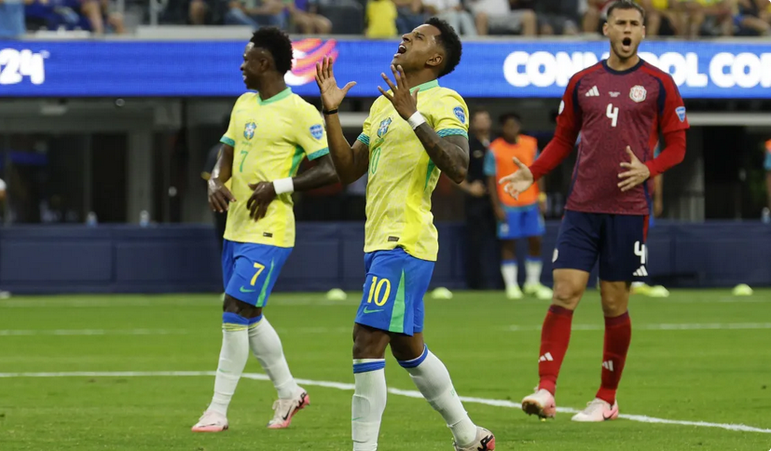 Brasil joga mal e fica só no empate diante da Costa Rica pela Copa América