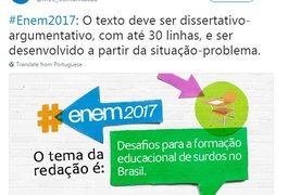 Tema da redação do Enem fala sobre a educação de surdos no Brasil