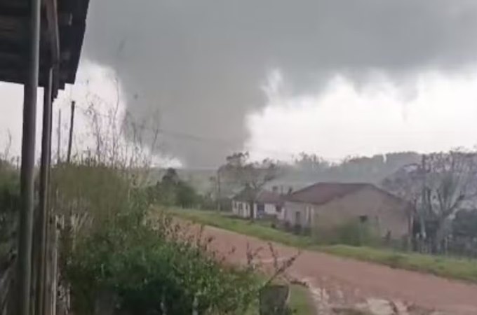 Pela segunda semana seguida, tornado atinge o Rio Grande do Sul