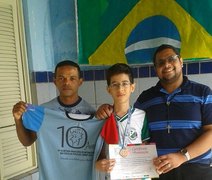 Aluno da rede municipal de Arapiraca é destaque na Olimpíada de Matemática