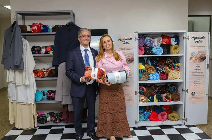 Presidente do Tribunal de Justiça de Alagoas doa itens para a campanha Aquecendo Vidas