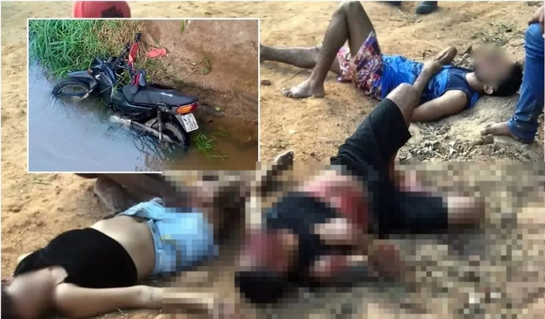 Jovens ficam feridos em acidente de moto após sair de festa em Teotônio Vilela