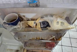 Pastelaria é interditada após flagra de alimentos estragados e ﻿falta de higienização