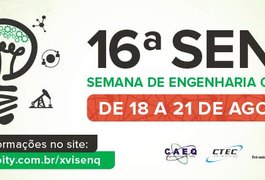 Ufal sedia 16ª Semana de Engenharia Química