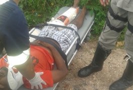 Motociclista sofre fratura exposta após ultrapassagem perigosa em Traipu