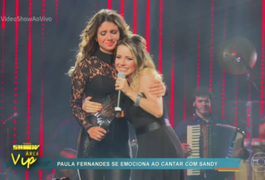 Paula Fernandes se emociona ao cantar com Sandy em novo DVD