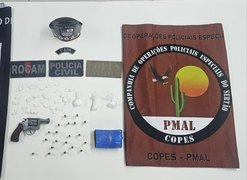 PM-AL apreende armas e drogas durante operações integradas no Sertão