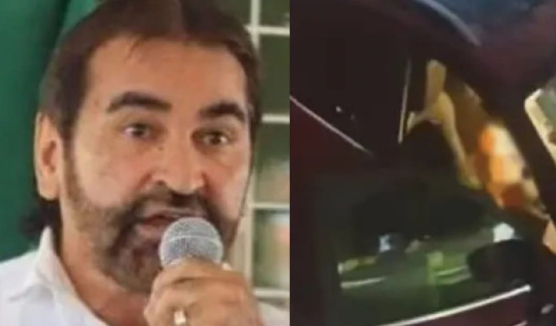 VÍDEO: Câmera registra assassinato do presidente da Câmara de Vereadores de cidade pernambucana dentro de carro