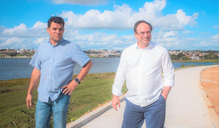 Ampliação do Lago da Perucaba começa a receber iluminação em Led