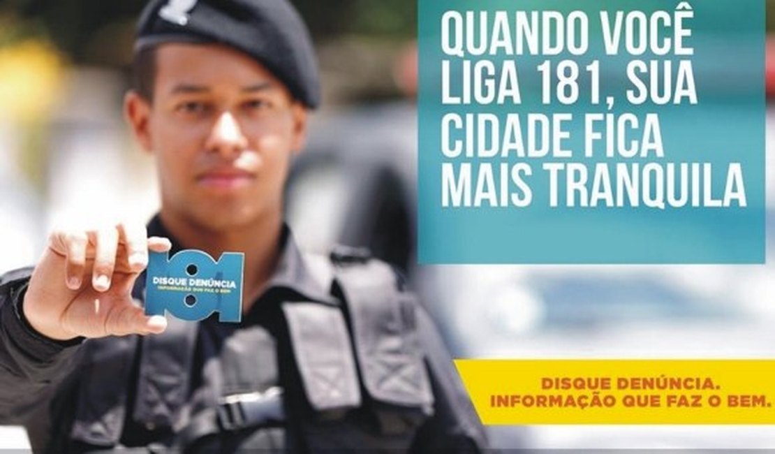 Campanha do 181 conscientiza população alagoana neste domingo