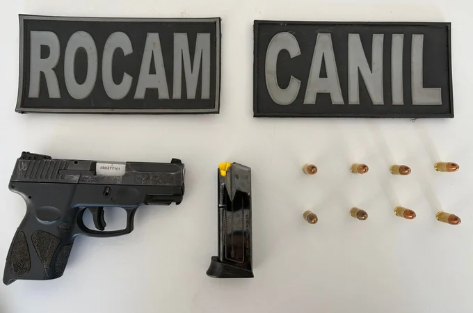 Homem é preso com pistola 9 mm, no bairro Primavera, em Arapiraca