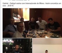 Em rede social, agente de Gabigol dá o 'furo' do acerto com Inter de Milão