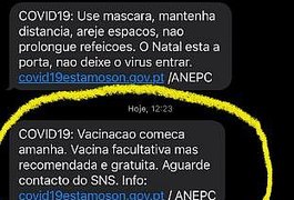 Portugal avisa população por SMS que vacinação começa no domingo