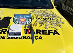 PM apreende mais de meio quilo de drogas em ações contra o tráfico no interior de Alagoas