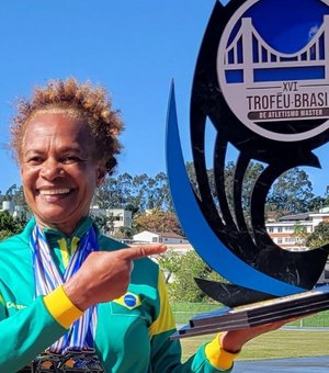 Arapiraquense Carminha conquista seis medalhas de ouro no Troféu Brasil de Atletismo Master