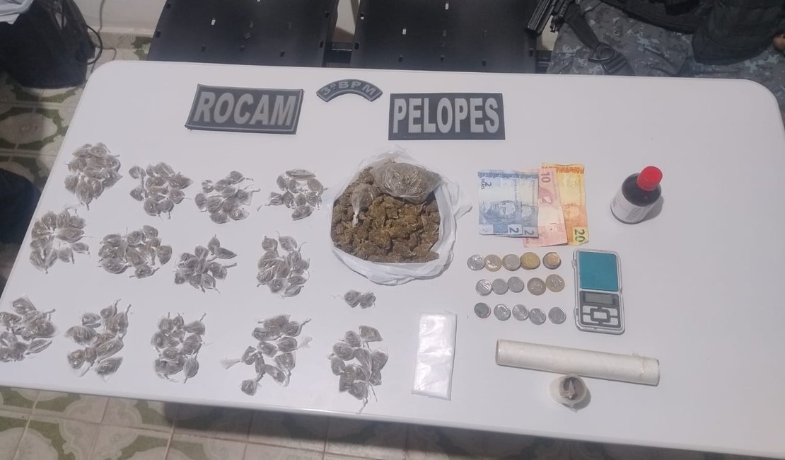 Homem que vendia drogas em residência é preso em flagrante em Arapiraca