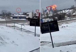 VÍDEO. Avião militar com prisioneiros ucranianos cai na Rússia, e 74 morrem