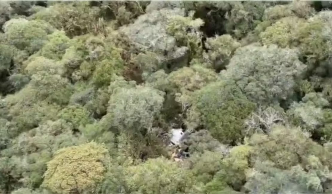 Bombeiros avaliam terreno para retirar corpos de destroços de helicóptero com cantor Rick em SC
