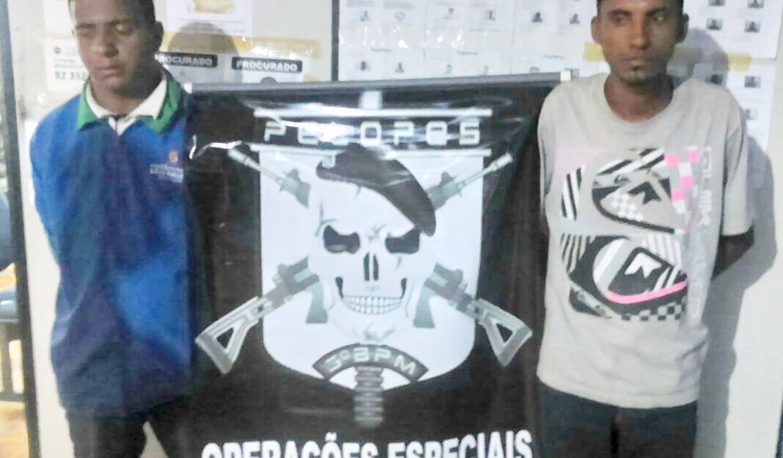 Pelopes prende jovens com cocaína em Arapiraca