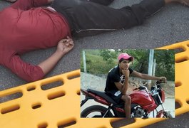 Jovem motociclista morre após colisão frontal com caminhão na AL 115, em Olho D'Água Grande