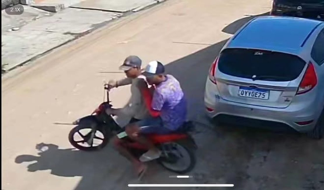 Vídeo. Criminosos furtam ciclomotor em plena luz do dia, em Arapiraca