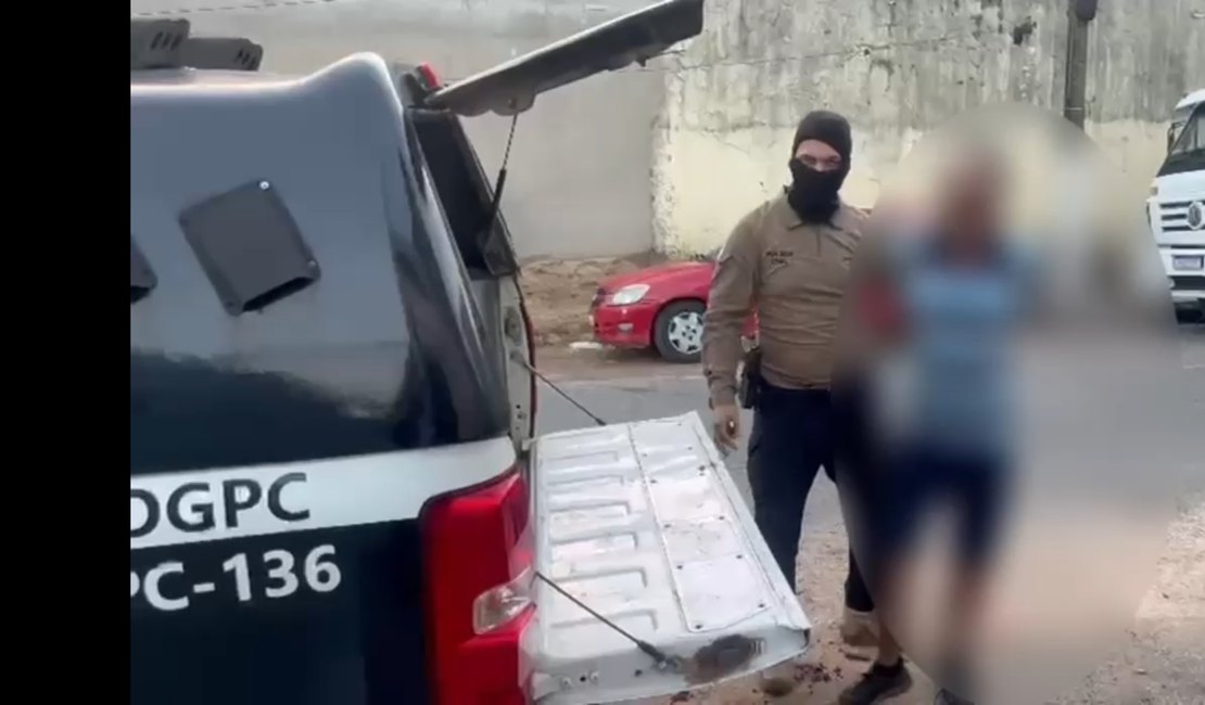 Suspeito de homicídio é preso pela Polícia Civil no Centro de Arapiraca