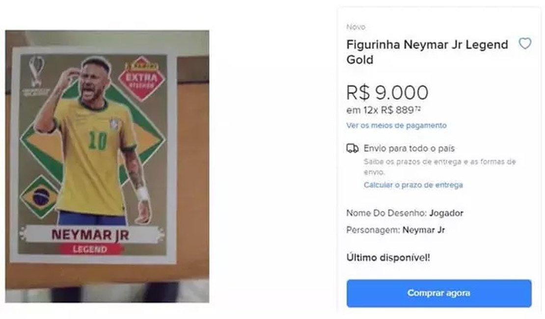 Estudante recebe mais de 80 propostas por figurinha rara de Neymar: 'Fiquei  impressionado', Itapetininga e Região