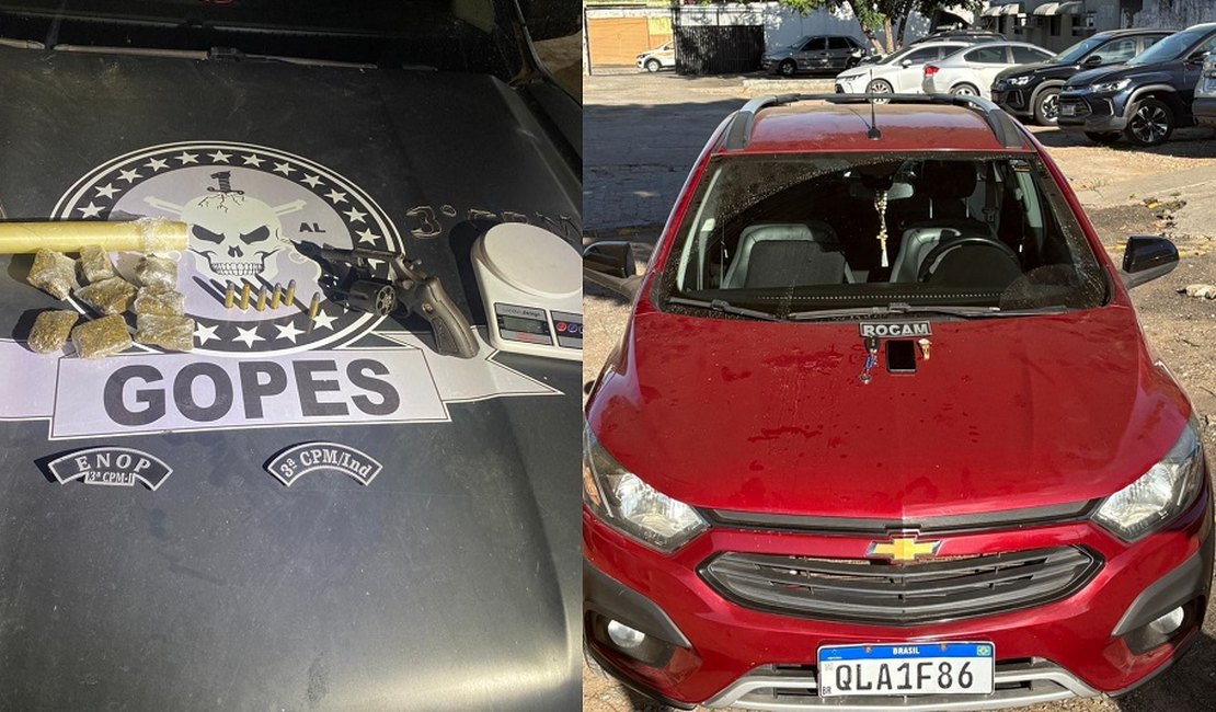 Polícia Militar registra prisões e apreensão de arma e drogas no interior