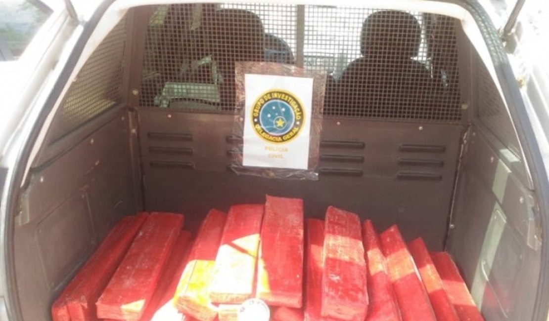 Polícia prende suspeito e apreende mais de 70 kg de maconha em Maceió