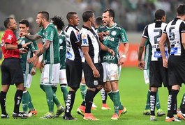Palmeiras explosivo e Santos cerebral protagonizam empate justo