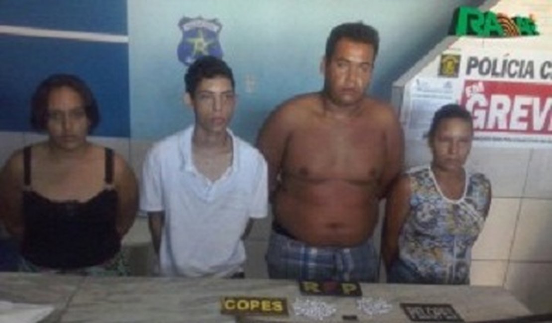 Polícia prende quadrilha acusada de furtos a residências e tráfico no Sertão