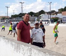 Fabiano Leão incentiva o projeto de futebol do professor Ivanildo, em Arapiraca